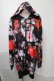 画像1: NieR Clothing / 和柄転写パーカー  黒ｘ赤 S-25-08-02-043-PU-TO-HR-ZS (1)