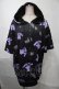 画像1: NieR Clothing / 転写パーカー  黒ｘ紫 S-25-08-02-044-PU-TO-HR-ZS (1)