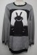画像1: NieR Clothing / 転写プルオーバー  黒ｘグレー S-25-08-02-005-PU-TO-HR-ZS (1)