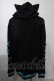 画像2: NieR Clothing / 袖レースアップシエルプルオーバー  黒ｘブルー S-25-08-02-045-PU-TO-HR-ZS (2)