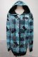 画像1: NieR Clothing / 転写パーカー  黒ｘブルー S-25-08-02-047-PU-TO-HR-ZS (1)