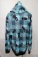 画像2: NieR Clothing / 転写パーカー  黒ｘブルー S-25-08-02-047-PU-TO-HR-ZS (2)