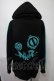 画像2: NieR Clothing / バイカラープルオーバー  黒ｘブルー S-25-08-02-048-PU-TO-HR-ZS (2)