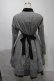 画像2: NieR Clothing / チェック裾レースワンピース  グレー S-25-08-02-049-PU-OP-HR-ZS (2)