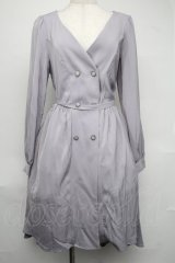 axes femme POETIQUE / フィッシュテールガウンワンピース  グレー S-25-08-04-048-AX-OP-HR-ZS