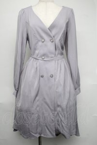 axes femme POETIQUE / フィッシュテールガウンワンピース  グレー S-25-08-04-048-AX-OP-HR-ZS