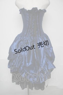 画像1: ATELIER PIERROT / コルセットスカート  青 S-25-08-04-057-EL-SK-AS-ZS