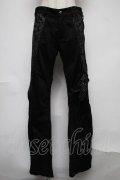 Sixh / プリント切替パンツ  黒 S-25-08-04-060-HN-PA-AS-ZS