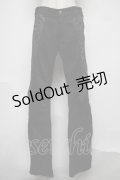 Sixh / プリント切替パンツ  黒 S-25-08-04-060-HN-PA-AS-ZS