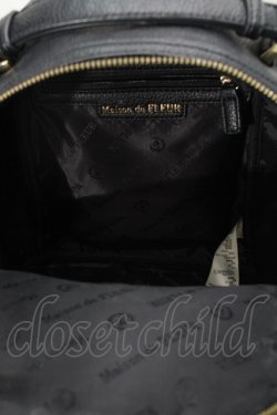 画像2: Maison de FLEUR / ソリッドリボンリュック  黒 S-25-08-04-005-LO-BG-HR-ZS