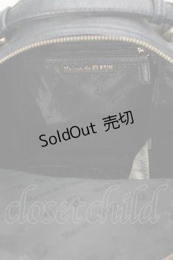 画像2: Maison de FLEUR / ソリッドリボンリュック  黒 S-25-08-04-005-LO-BG-HR-ZS