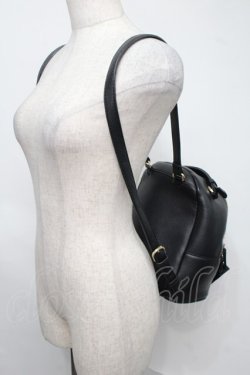 画像3: Maison de FLEUR / ソリッドリボンリュック  黒 S-25-08-04-005-LO-BG-HR-ZS