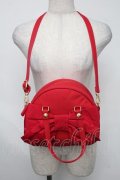 Perla nell' ostrica / シャンタンリボン付きハンプバッグ  赤 S-25-08-04-006-EL-BG-HR-ZS