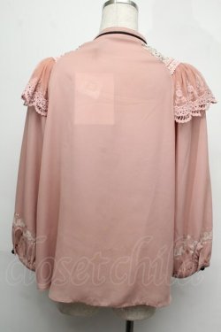 画像2: Rozen Kavalier / Vフリルブラウス  ピンク S-25-08-04-009-OO-BL-SZ-ZS