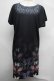 画像1: abilletage / Tシャツワンピース（バタフライ）  黒 S-25-08-04-023-GO-OP-HR-ZS (1)