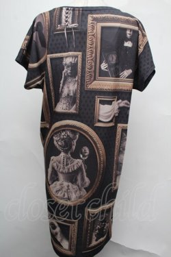 画像2: abilletage / FrameシリーズTシャツワンピース（Big frame）  黒 S-25-08-04-024-GO-OP-HR-ZS