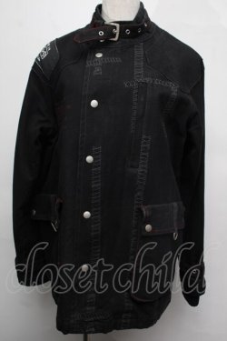 画像1: h.ANARCHY / デニムジャケット  黒 S-25-08-04-029-HN-CO-AS-ZS