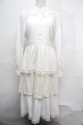 axes femme kawaii / レーシーロングワンピース  オフ S-25-08-04-031-AX-OP-AS-ZS