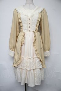 axes femme kawaii / オリビアワンピース  イエロー S-25-08-04-032-AX-OP-HR-ZS