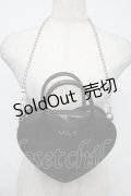 MILK / ハートBAG  黒 S-25-08-04-003-ML-BG-HR-ZS