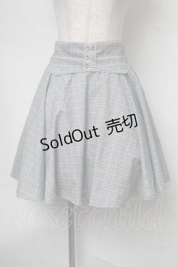 画像1: Secret Honey / チェックスカート  グレー S-25-08-05-056-CA-SK-AS-ZS