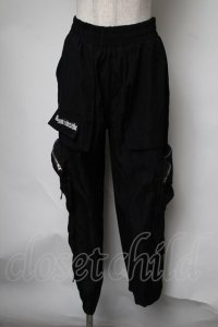 NieR Clothing / ジップカーゴパンツ  黒 S-25-08-05-060-PU-PA-HR-ZY