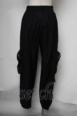 画像2: NieR Clothing / ジップカーゴパンツ  黒 S-25-08-05-060-PU-PA-HR-ZS