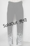 CIVARIZE / グラデーション顔料加工スキニーデニムパンツ 42 黒ｘ白 S-25-08-05-064-GO-PA-AS-ZT482