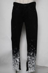 CIVARIZE / グラデーション顔料加工スキニーデニムパンツ 42 黒ｘ白 S-25-08-05-064-GO-PA-AS-ZS