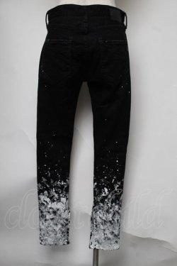 画像2: CIVARIZE / グラデーション顔料加工スキニーデニムパンツ 42 黒ｘ白 S-25-08-05-064-GO-PA-AS-ZS