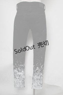 画像2: CIVARIZE / グラデーション顔料加工スキニーデニムパンツ 42 黒ｘ白 S-25-08-05-064-GO-PA-AS-ZT482