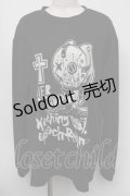 NieR Clothing / プリントロンT  黒 S-25-08-05-015-PU-TO-HR-ZY