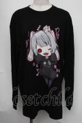 NieR Clothing / プリントロンT  黒 S-25-08-05-019-PU-TO-HR-ZS