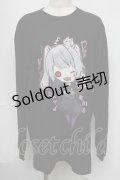 NieR Clothing / プリントロンT  黒 S-25-08-05-019-PU-TO-HR-ZS