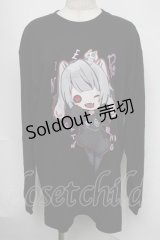 NieR Clothing / プリントロンT  黒 S-25-08-05-019-PU-TO-HR-ZS