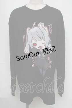 画像1: NieR Clothing / プリントロンT  黒 S-25-08-05-019-PU-TO-HR-ZS