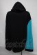 画像2: NieR Clothing / バイカラーフロントボタンカーディガン  黒ｘブルー S-25-08-05-022-PU-TO-HR-ZS (2)