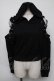 画像1: NieR Clothing / レースアップショートプルオーバー  黒 S-25-08-05-023-PU-TO-HR-ZS (1)