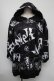 画像1: NieR Clothing / 転写パーカー  黒ｘ白 S-25-08-05-024-PU-TO-HR-ZS (1)