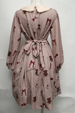 画像2: axes femme kawaii / プレゼントベアーワンピース  ベージュ S-25-08-05-027-AX-OP-AS-ZS