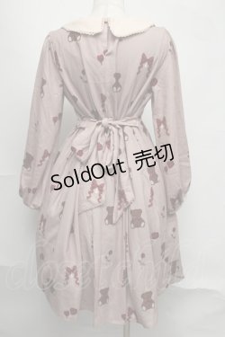 画像2: axes femme kawaii / プレゼントベアーワンピース  ベージュ S-25-08-05-027-AX-OP-AS-ZS