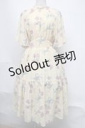 axes femme POETIQUE / チューリップブーケロングワンピース  イエロー S-25-08-05-028-AX-OP-HR-ZS