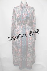 axes femme / 総柄ワンピース  グリーン S-25-08-05-029-AX-OP-AS-ZS