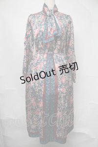 axes femme / 総柄ワンピース  グリーン S-25-08-05-029-AX-OP-AS-ZS