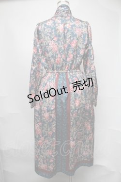 画像2: axes femme / 総柄ワンピース  グリーン S-25-08-05-029-AX-OP-AS-ZS