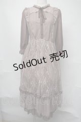 axes femme / 総レースワンピース  ブラウン S-25-08-05-032-AX-OP-AS-ZS