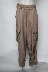 axes femme / ミリタリー風カーゴパンツ  ベージュ S-25-08-05-051-AX-PA-HR-ZS
