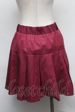 画像2: Blue rouge / ジャガードスカート  ボルドー S-25-08-07-052-CA-SK-AS-ZS