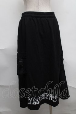 画像2: KRY CLOTHING / リング付きロングスウェットスカート  黒 S-25-08-07-057-EL-SK-AS-ZS