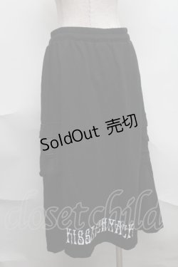 画像2: KRY CLOTHING / リング付きロングスウェットスカート  黒 S-25-08-07-057-EL-SK-AS-ZS